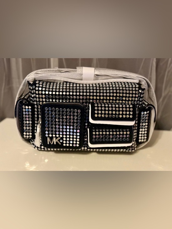 Michael Kors Handbags - Michael Kors Black and Silver Studded Dakota Shoulder Bag